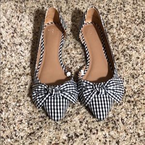 Black Checkered Flat